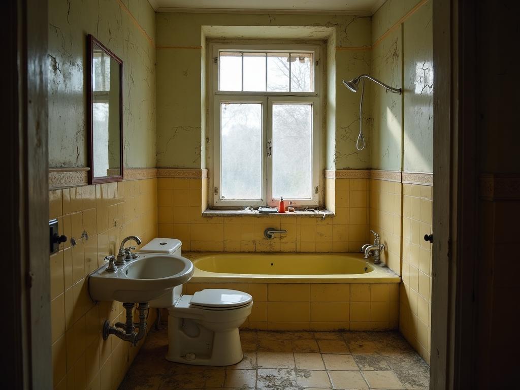 Badrumsrenovering – före