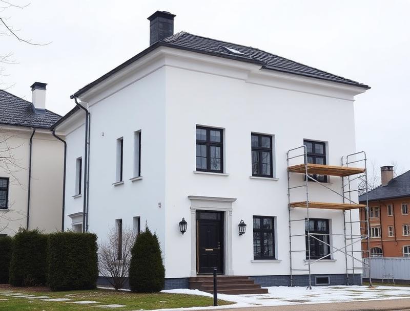 Fasadrenovering i Stockholm